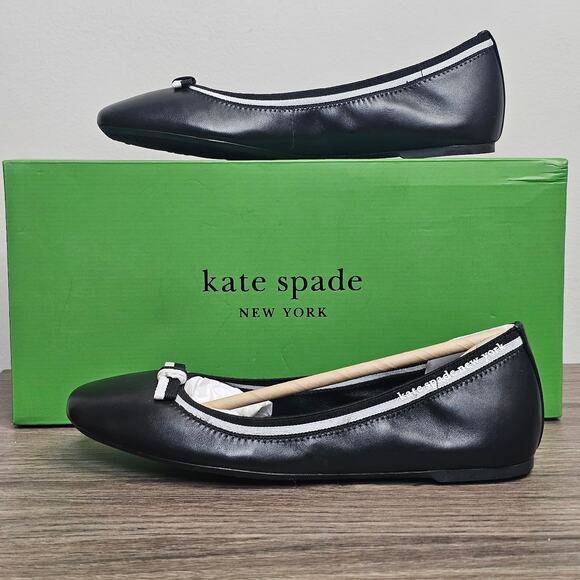 kate spade new york Claudette Flats Size 5 Black NWT - Picture 1 of 10